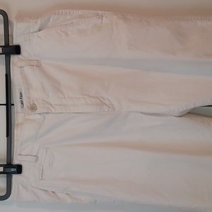 Calvin Klein white fine corduroy pants - Men's 36 waist 36x30 - white 5 pocket